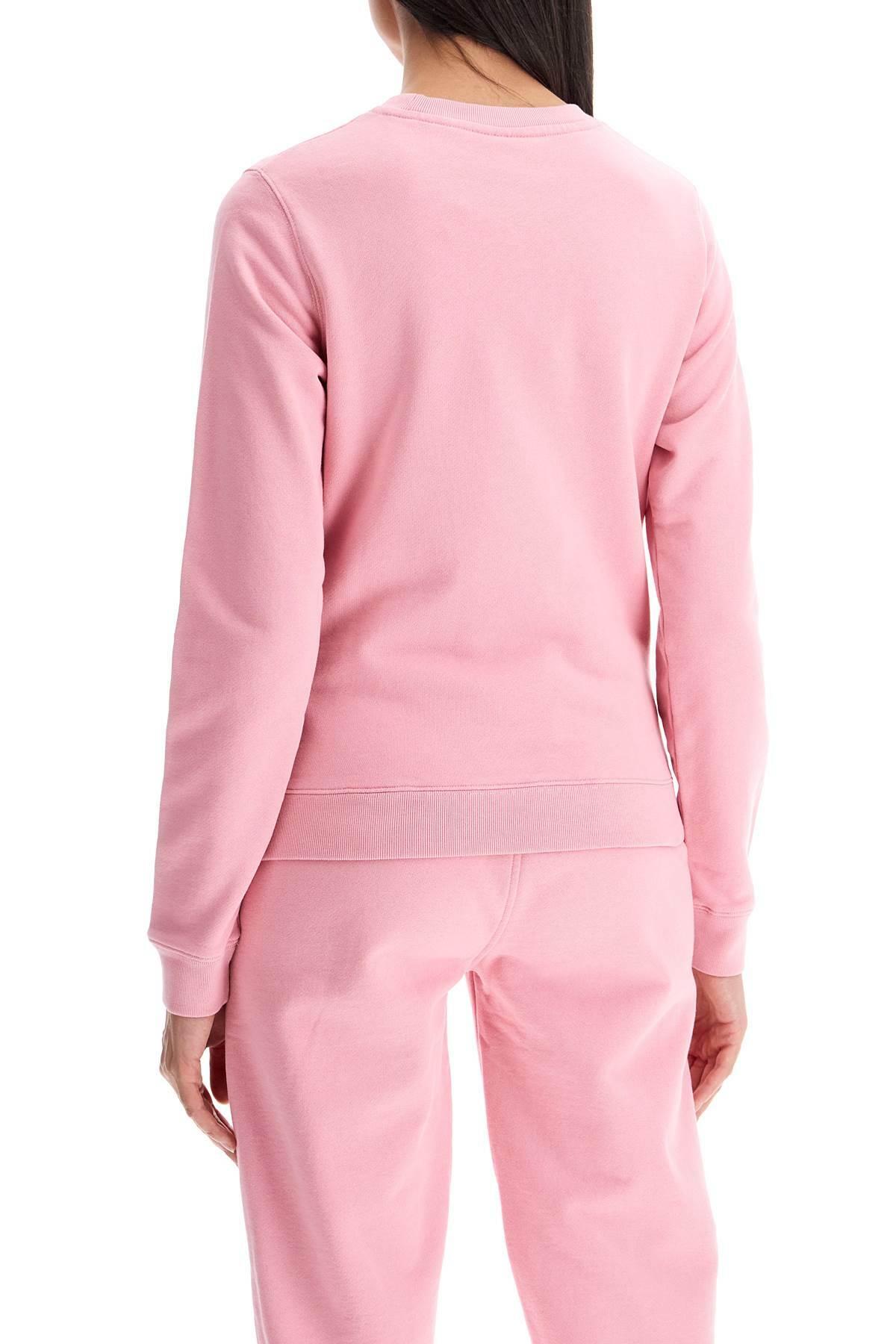 MAISON KITSUNE fox head regular fit unisex sweatshirt Pink