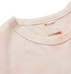Champion - Logo-Embroidered Tie-Dyed Cotton-Jersey T-Shirt - Pink