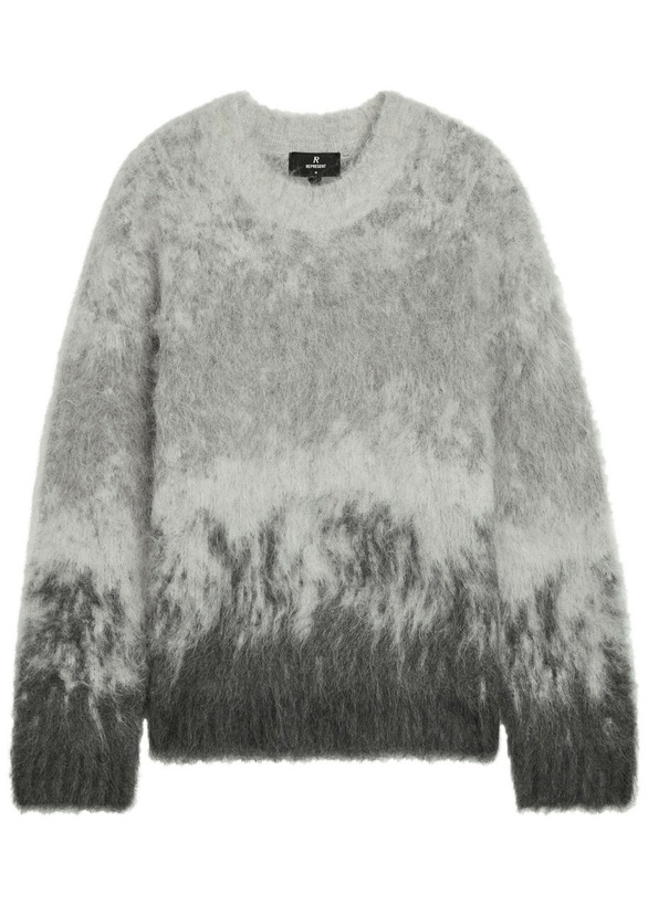 Photo: Represent Degradé Brushed Alpaca-blend Jumper Light Grey