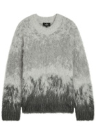 Represent Degradé Brushed Alpaca-blend Jumper Light Grey