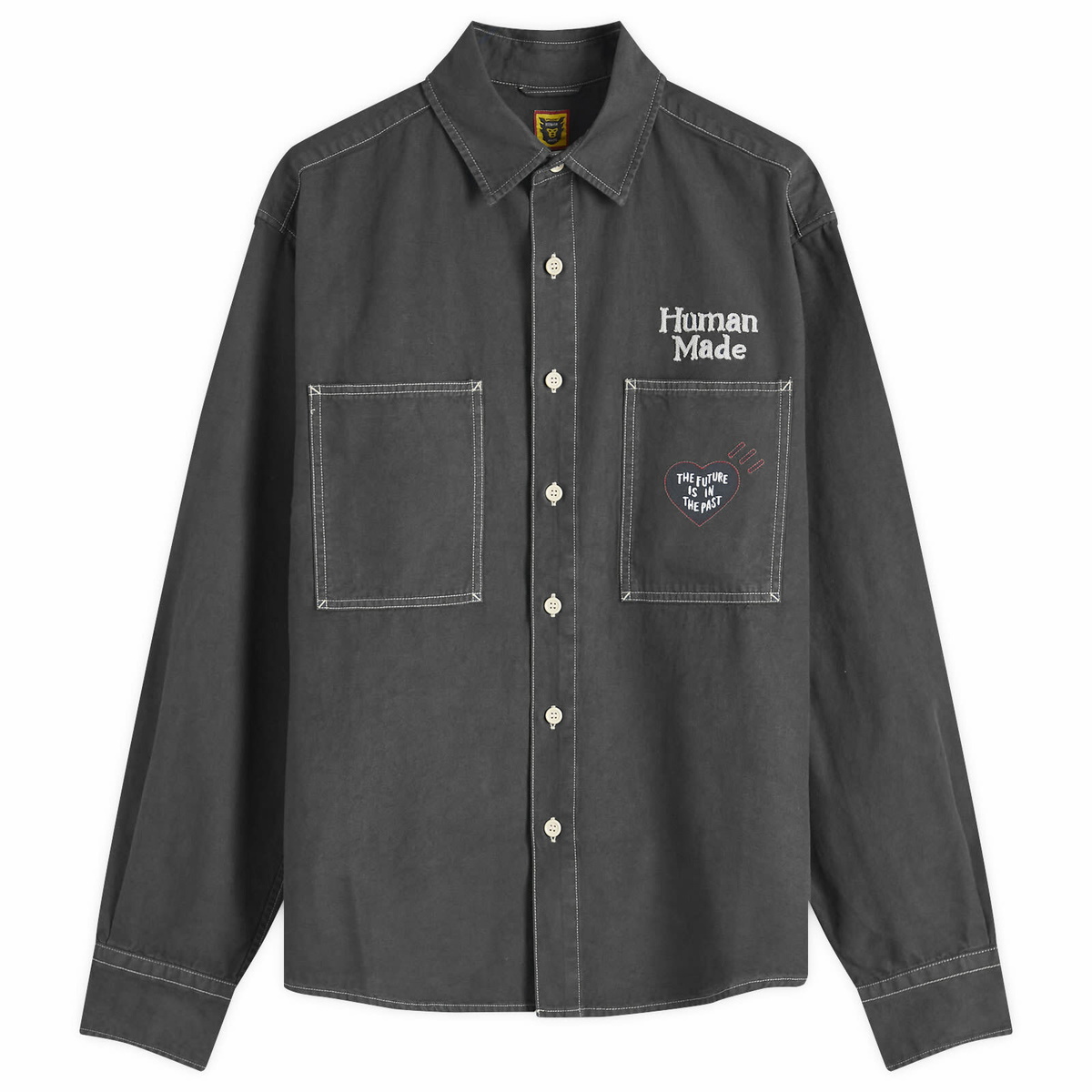 Human Made ワークシャツ HUMAN MADE Zip-Up Work Shirt White | HAVEN