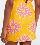 Cala de la Cruz Chemena printed linen miniskirt