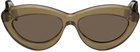 Loewe Brown Cat-Eye Sunglasses