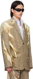 Y/Project Beige Sun Bleached Blazer