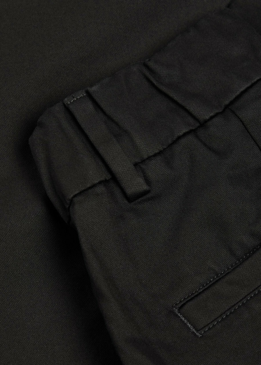 NN07 Kay Stretch-cotton Trousers Black