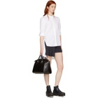 Neil Barrett White Short Sleeve Fall Away Shirt