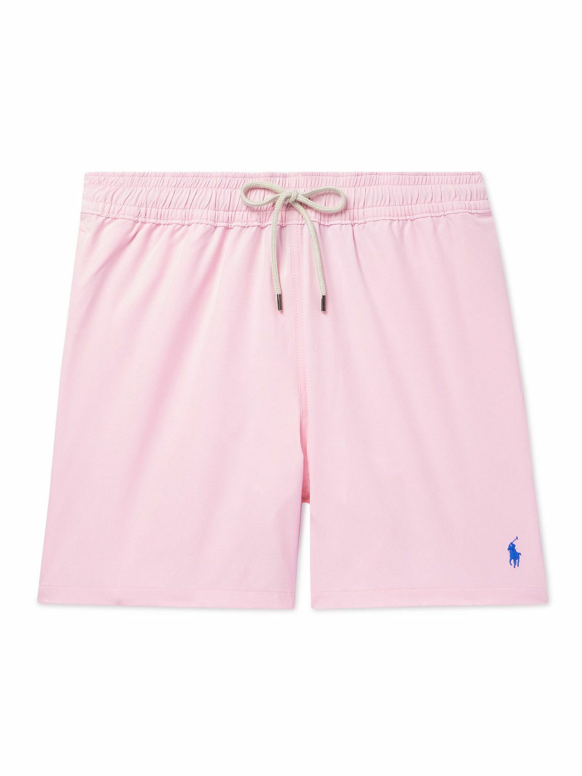 Polo Ralph Lauren - Traveler Straight-Leg Mid-Length Swim Shorts - Pink ...