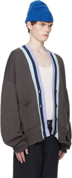 Edward Cuming Brown Heart Throb Cardigan