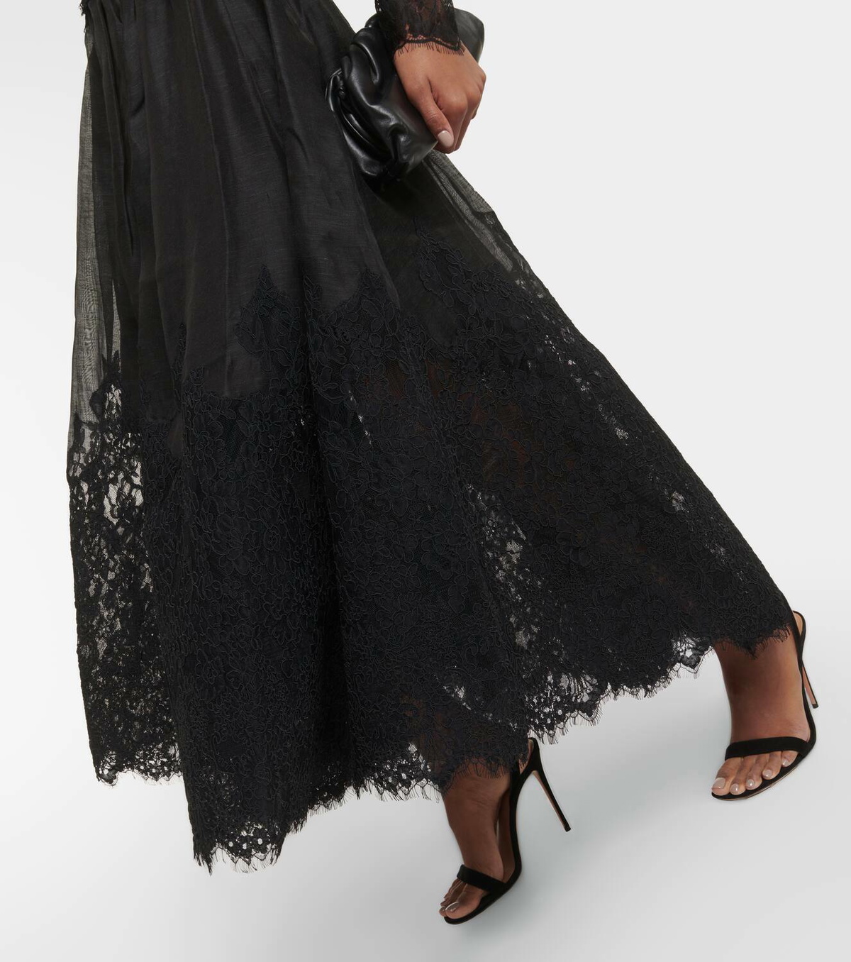 Zimmermann Sensory linen and silk gown Zimmermann Zimmermann Sensory linen and silk gown Zimmermann