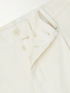 Kaptain Sunshine - Tapered Cotton and Linen-Blend Trousers - Neutrals