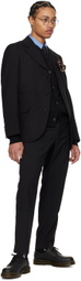 Comme des Garçons Homme Deux Black Notched Lapel Blazer
