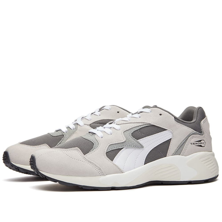 Photo: Puma Men's Prevail PRM Sneakers in Castlerock/White