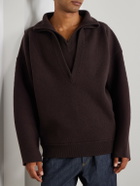 Bottega Veneta - Oversized Layered Wool Sweater - Brown