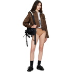 Simone Rocha Black Beaded Classic Bow Crossbody Bag