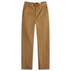 Alexander McQueen Men's Tape Logo Chinos in Rich Camel