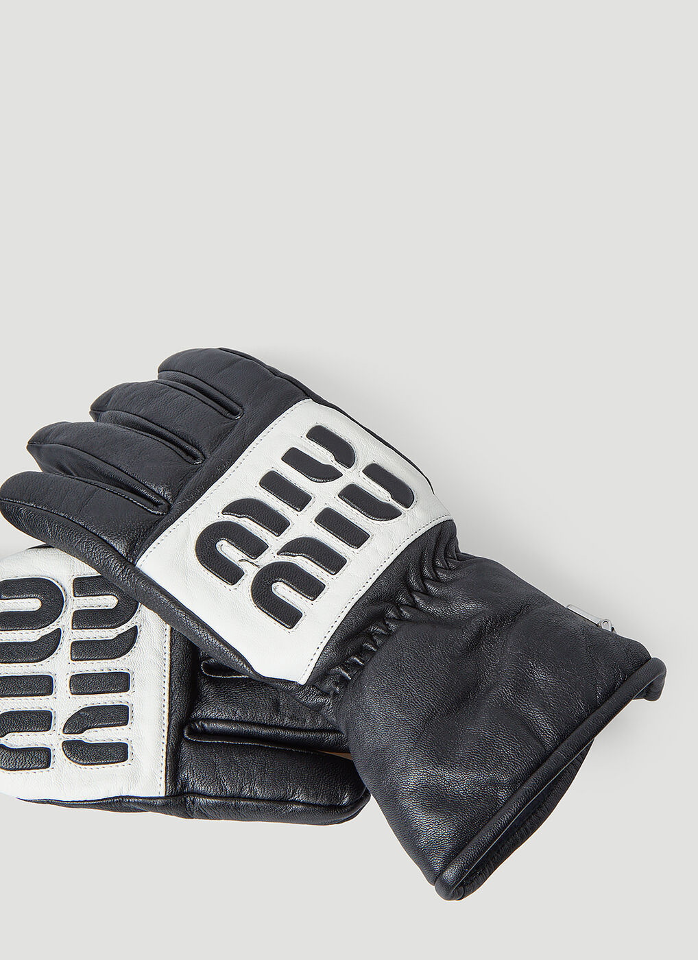 Miu Miu logo-print Leather Boxing Glove Set - Farfetch