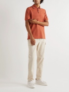 Brunello Cucinelli - Cotton-Piqué Polo Shirt - Orange