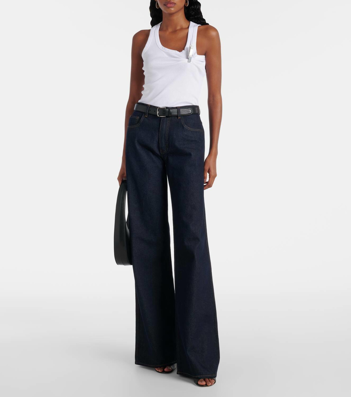 Coperni Washing Clip cotton jersey tank top