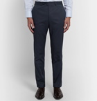 Canali - Navy Slim-Fit Cotton-Blend Suit Trousers - Blue