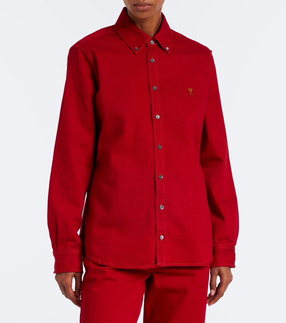 Ami Paris Ami de Cœur cotton twill shirt