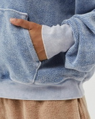 Les Tien Crop Hoodie Blue Hoodies