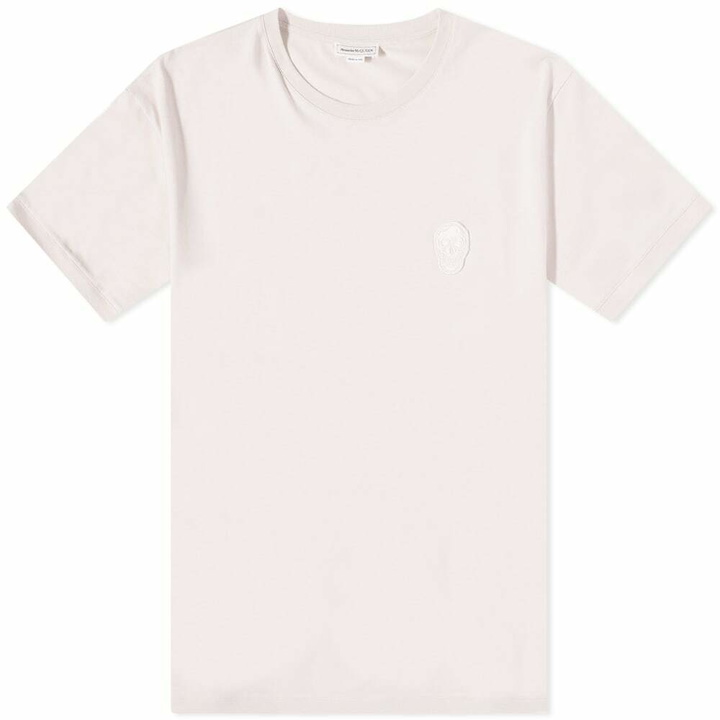 Photo: Alexander McQueen Men's Tonal Skull Motif T-Shirt in Courtney Pink