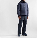Aztech Mountain - Pyramid Padded Quilted Hooded Ski Jacket - Blue