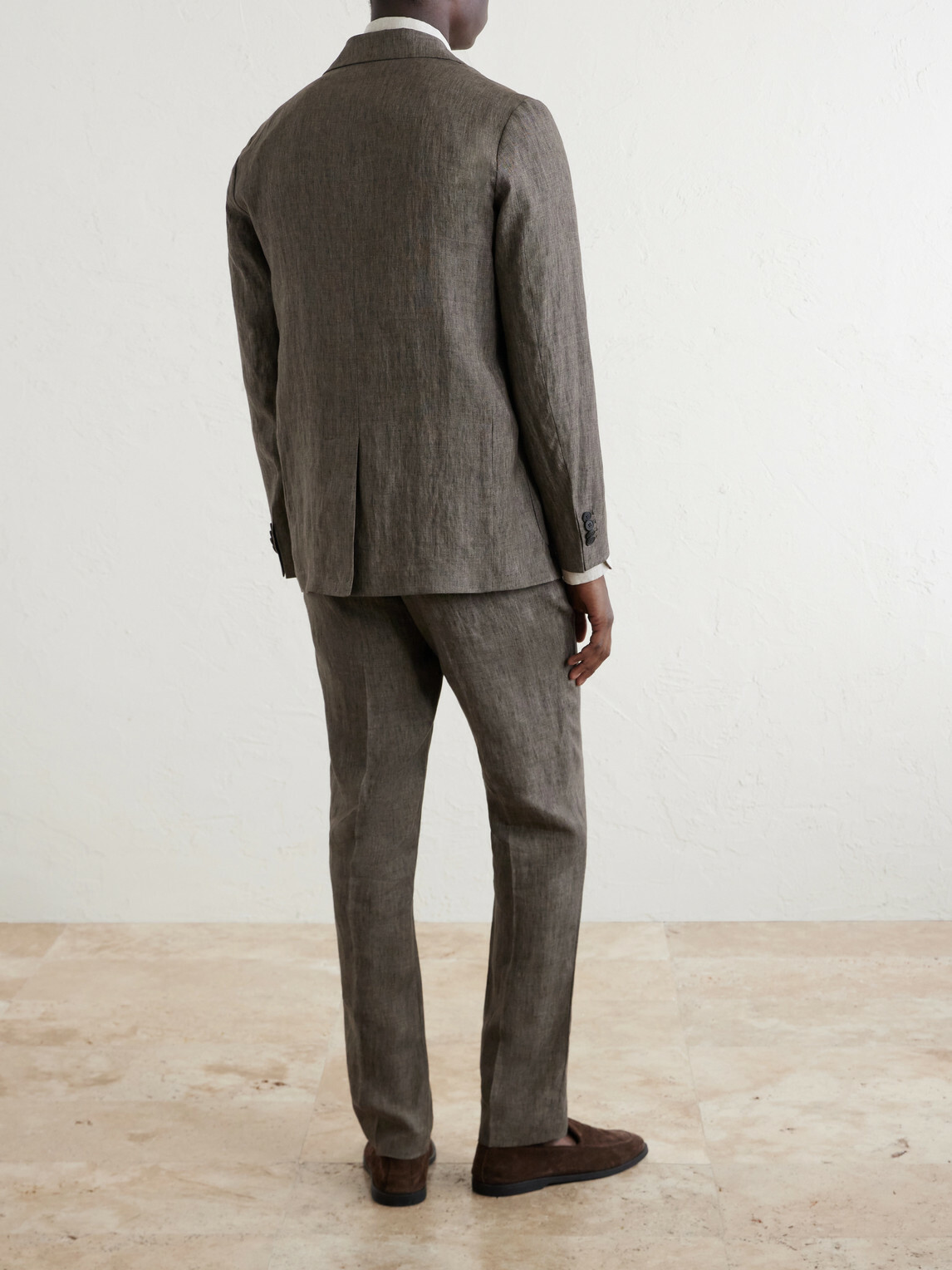 Sunspel - Linen Suit Jacket - Brown