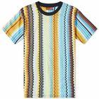 Missoni Men's Vertical Zig Zag Striped T-Shirt in Multi