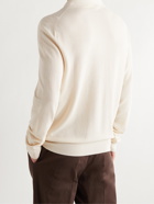 RALPH LAUREN PURPLE LABEL - Mulberry Silk and Cotton-Blend Polo Shirt - Neutrals - M