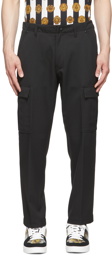 Versace Jeans Couture Black Polyester Cargo Pants