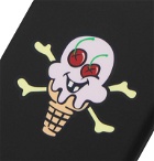 Palm Angels - ICECREAM Logo-Print iPhone X Case - Black