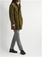 Oliver Spencer - Newington Kingsley Fleece-Lined Cotton-Corduroy Coat - Green