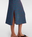 Alaïa Crochet cotton pencil skirt