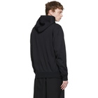 Comme des Garcons Homme Deux Black Jersey Zip Hoodie