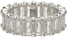 Hatton Labs Silver Baguette Eternity Ring