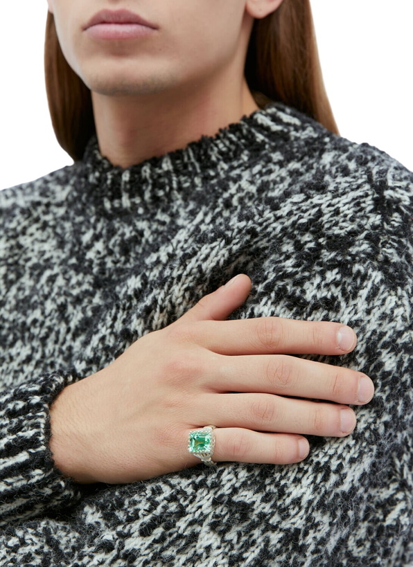 Photo: Bleue Burnham Baguette Cut Bound Willow Ring