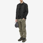 Stone Island Men's Supima Cotton Twill Stretch-TC Zip Shirt Jacket in Black