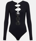 Burberry - Cutout stretch jersey bodysuit