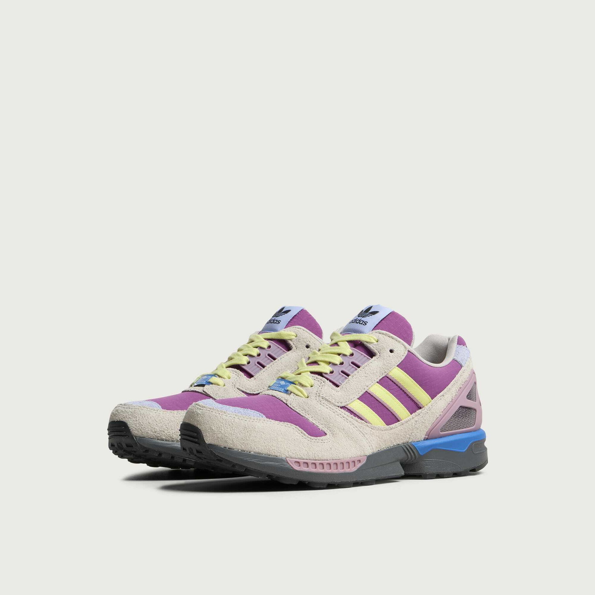 Adidas Men's ZX 8000 Sneaker in Lucky Pink/Yellow Tint/Grey Six adidas