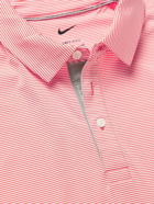 Nike Golf - Player Striped Dri-FIT Golf Polo Shirt - Red