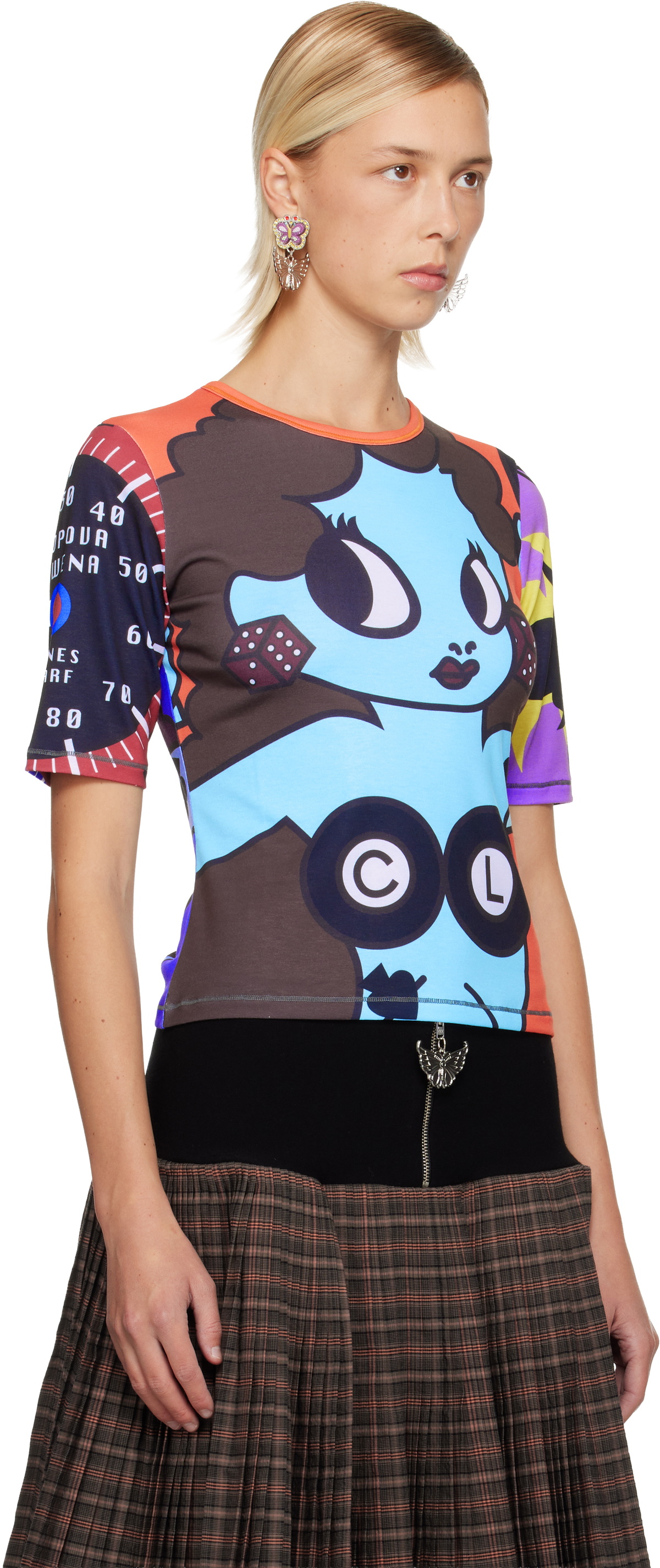 Chopova Lowena Multicolor Lady Luck Jersey T-shirt