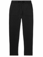 Massimo Alba - Straight-Leg Garment-Dyed Cashmere Sweatpants - Black