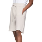 Alanui Off-White Cashmere Bermuda Shorts