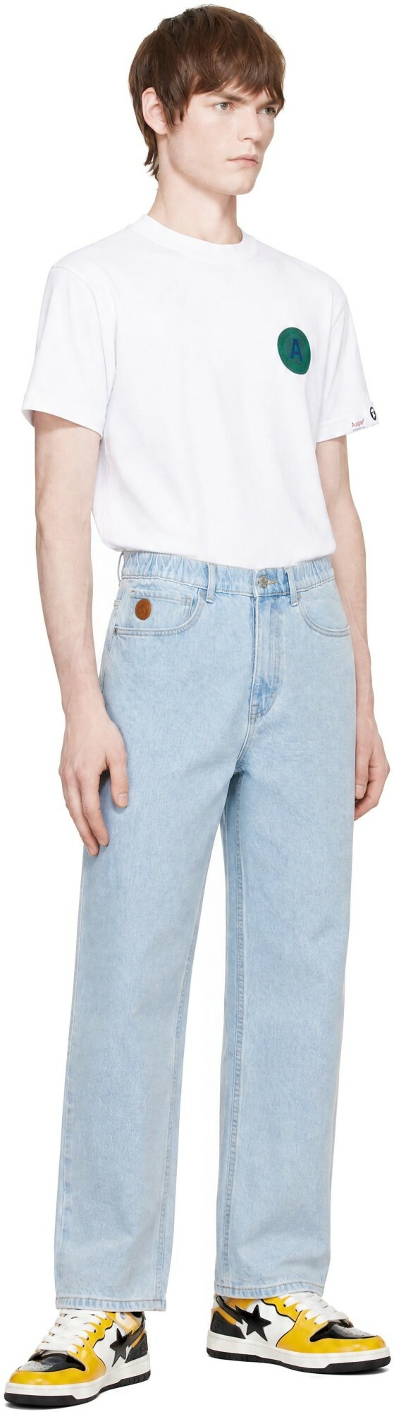 AAPE by A Bathing Ape Blue 'AAPE NOW' Jeans