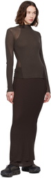 ROA Brown Long Sport Skirt