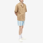 Foret Men's Away Stripe Swim Short in Ocean/Cloud