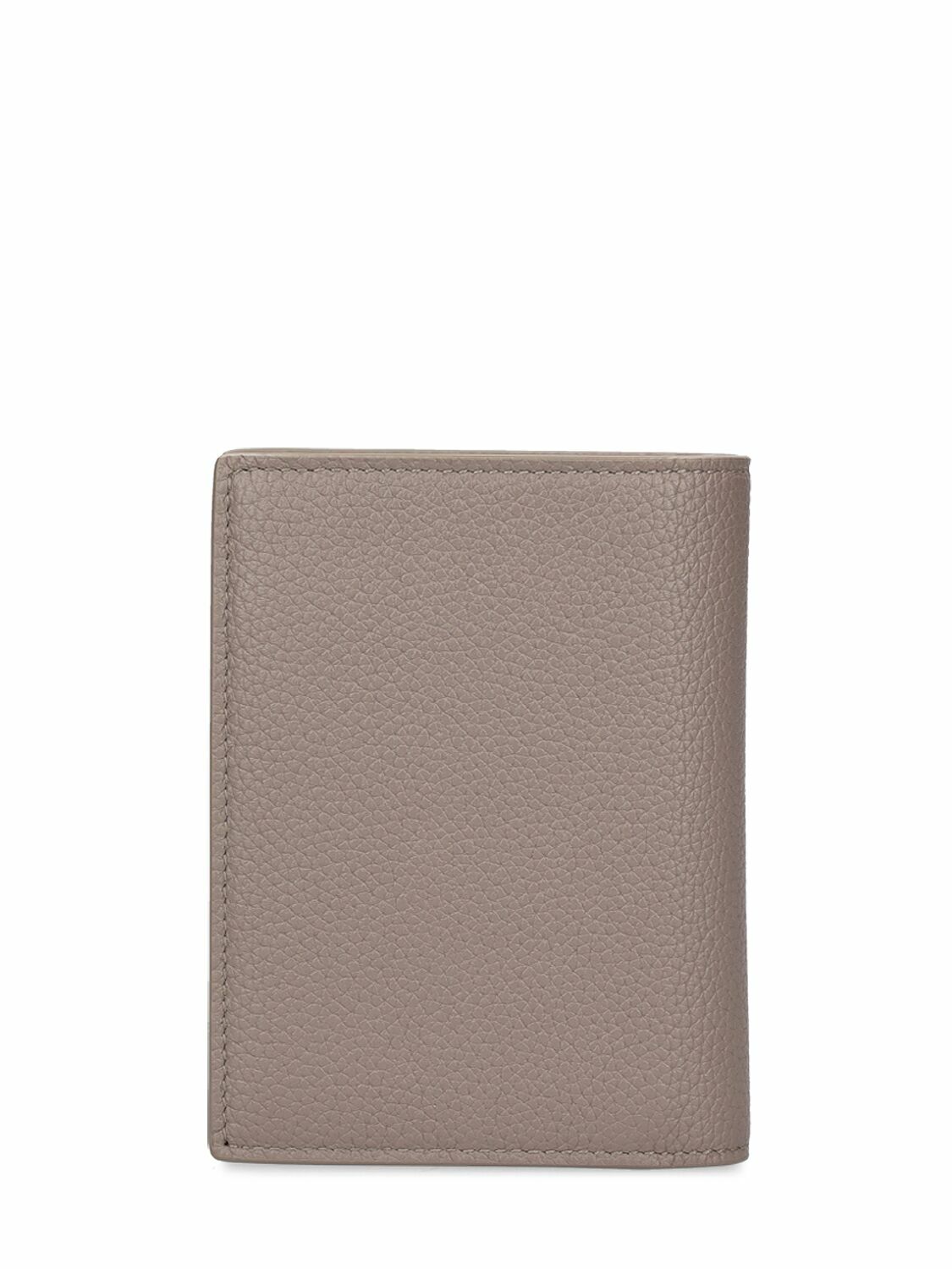 SAINT LAURENT - Tiny Cassandre Leather Wallet Saint Laurent