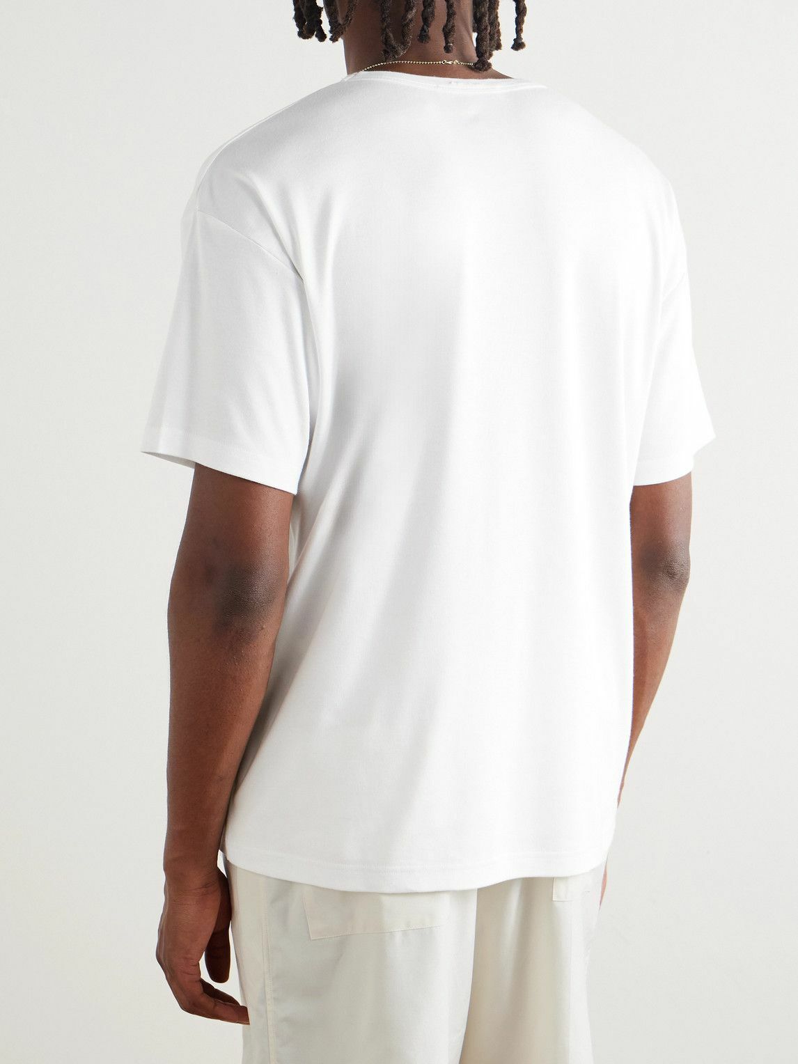 UMIT BENAN - James Cotton-Jersey T-Shirt - White