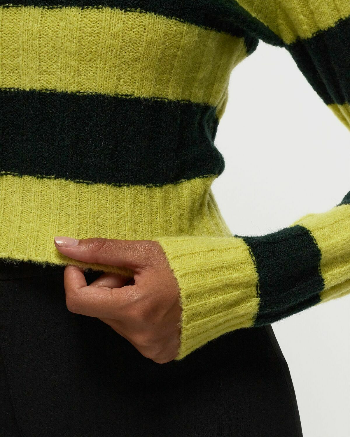 Won Hundred Evangeline Stripe Black/Yellow Pullovers